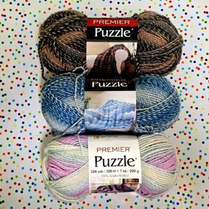 Premier Puzzle Yarn Bundle 3 SKEINS